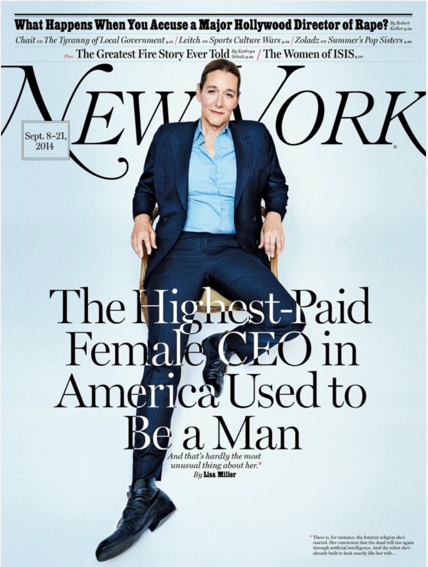 Vivre trans - Martine Rothblatt, femme d’affaires© New York Magazine 2014
